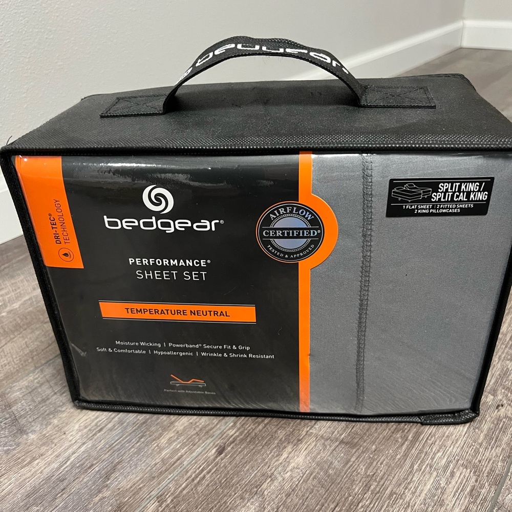 Bedgear Performance Sheet Set - Black and Orange